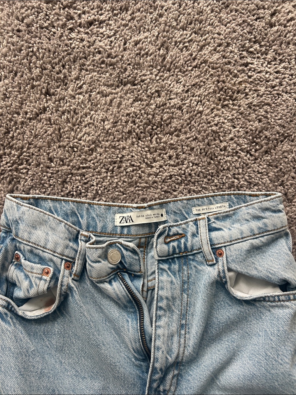 ZARA Light Wash High-Rise Women’s Jeans